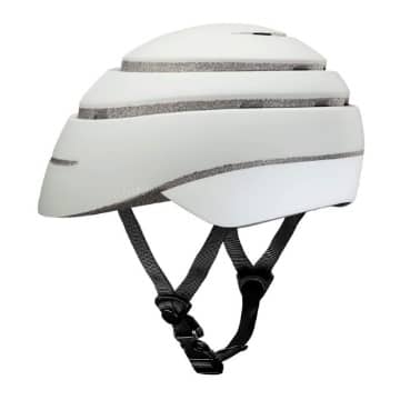 casco closca loop plegable color blanco reflectante