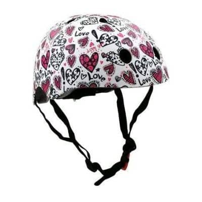 Kiddimoto Casco de diseño para Niñas Bici, Patinete