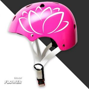 casco-bici-niña-flor-lotus