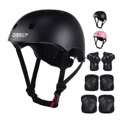 Qissep Casco Ciclismo para Niños, Protecciones Patines