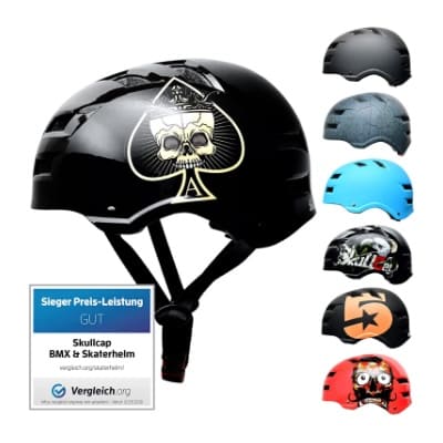 SkullCap® Casco Skate Scooter Niños 5-13 Años