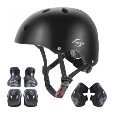 Casco Ajustable para niños pequeños y protecciones